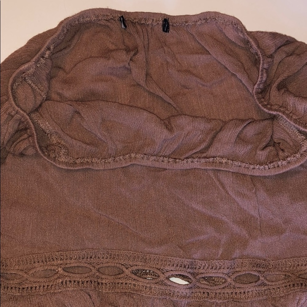 Off the Shoulder Muave Flowy Top - Picture 6 of 7